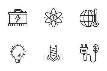 Energy And Ecology Icon Pack