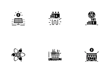 Energy Electricity And Fuel Power Icon Pack