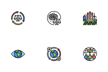 Energy Policy Infrastructure Icon Pack
