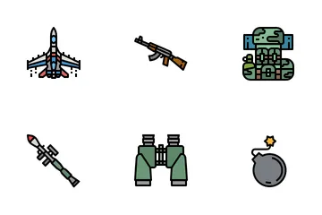 Enero militar Paquete de Iconos