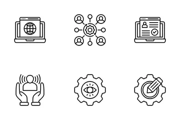 Engagement numérique Pack d'Icônes