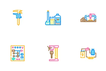 Engineering Tool Work Equipment Icon Pack