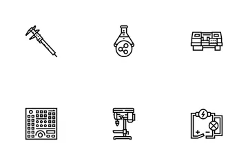 Engineering Tool Work Wrench Icon Pack