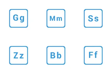 English Alphabet  Icon Pack