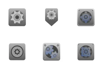 Engrenagens de motor e configuração Pacote de Ícones