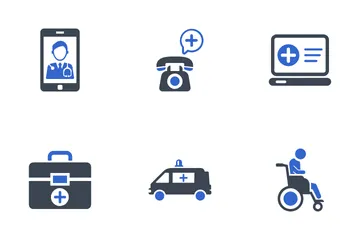Ensemble médical et de santé 1 Pack d'Icônes