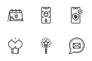 Ensemble Web-con 181 Pack d'Icônes