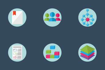 Enterprise Architecture - Flat And Round Icon Pack