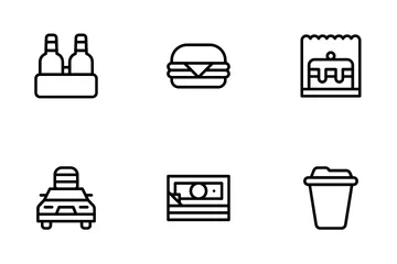 Entrega de comida Icon Pack