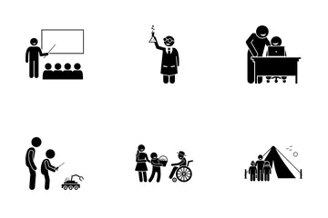 Entrenamiento infantil Paquete de Iconos