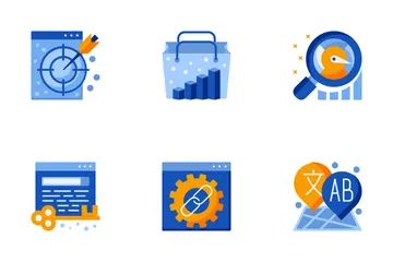 Marketing d'entreprise Icon Pack