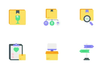 Envio e entrega Pacote de Ícones