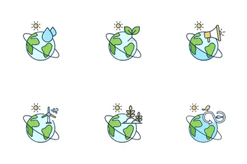 Environmental Conservation And Sustainability Icon Pack