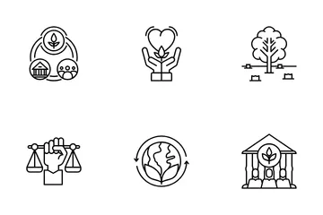 Environmental Social Governance Icon Pack