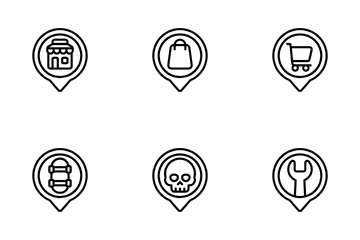 Épingles de localisation Icon Pack