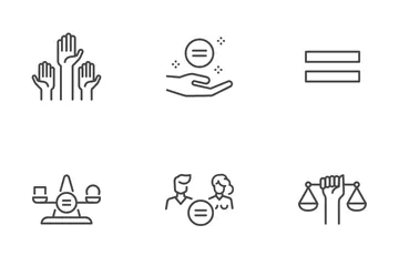 Equality And Equity Icon Pack