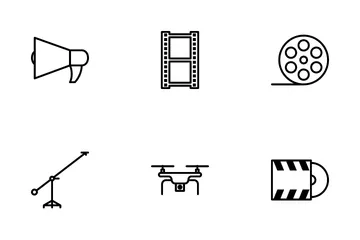 Equipamento de filme Pacote de Ícones