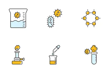 Equipamento de laboratório Pacote de Ícones