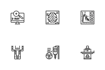 Equipamento de Radiologia Pacote de Ícones