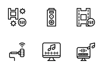 Equipamento de som Pacote de Ícones