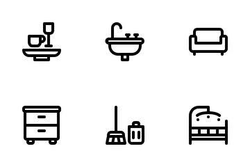 Equipamento doméstico Pacote de Ícones