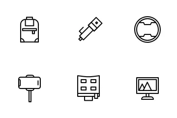Equipamento fotográfico Pacote de Ícones