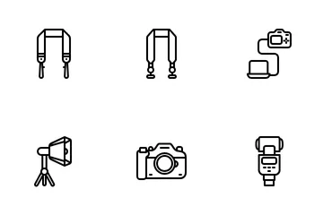 Equipamento fotográfico Pacote de Ícones