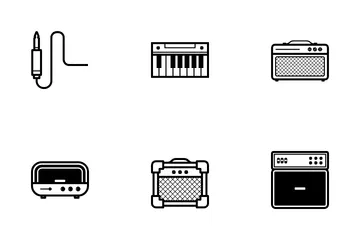 Equipamento Musical Pacote de Ícones