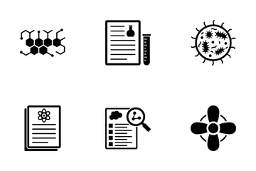 Équipement de laboratoire chimique et biologique Pack d'Icônes