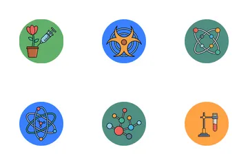 Équipement de laboratoire chimique et biologique Pack d'Icônes