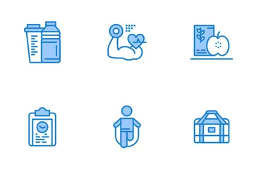 Équipements de loisirs et de sport de remise en forme Pack d'Icônes