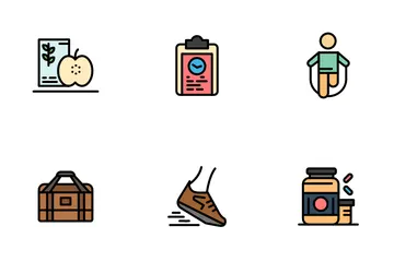 Équipements de loisirs et de sport de remise en forme Pack d'Icônes