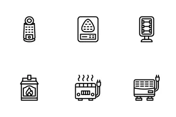 Equipo climático Paquete de Iconos