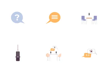 Equipo de audio para podcasts Paquete de Iconos