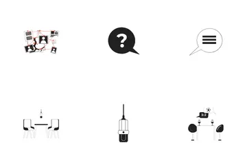 Equipo de audio para podcasts Paquete de Iconos