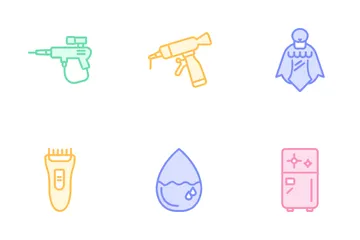 Equipo de belleza Paquete de Iconos