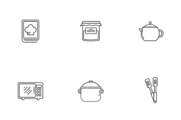 Equipo de cocina Paquete de Iconos