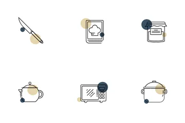 Equipo de cocina Paquete de Iconos