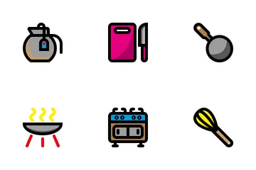 Equipo de cocina Paquete de Iconos