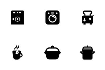 Equipo de cocina Paquete de Iconos