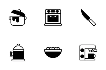 Equipo de cocina Paquete de Iconos