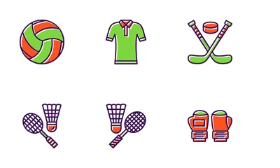 Equipo de deporte Icon Pack