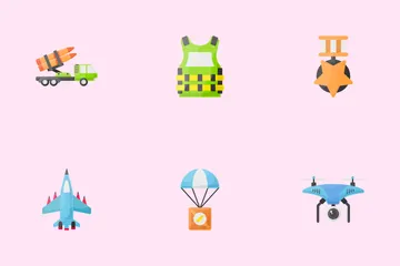 Equipo del ejército Paquete de Iconos
