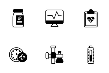 Equipo medico Paquete de Iconos