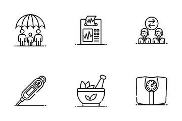 Equipo médico y de laboratorio Paquete de Iconos
