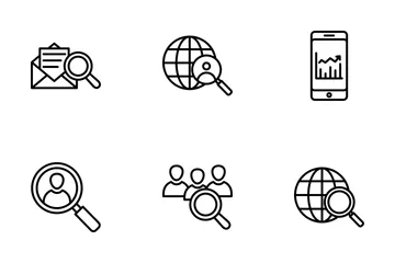 Erkunden und analysieren Symbolpack