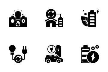 Erneuerbare Energie Symbolpack