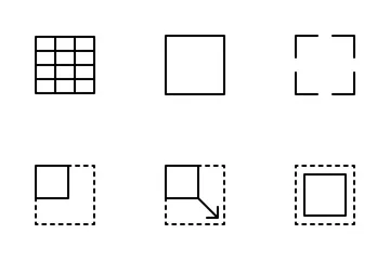 Esboço do layout Pacote de Ícones