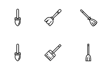 Escoba Paquete de Iconos