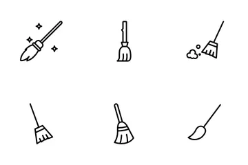 Escoba Paquete de Iconos